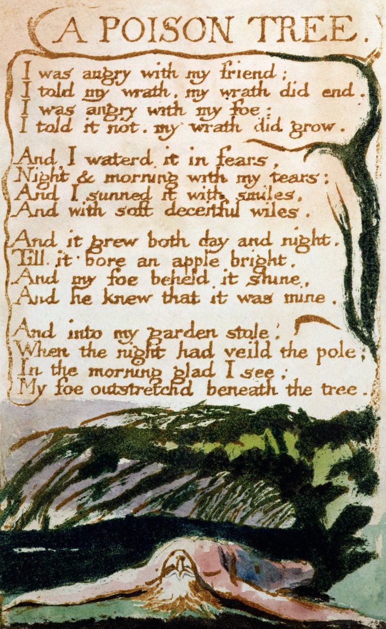 Et gifttræ, fra Oplevelsessange af William Blake