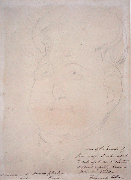Et visionært hoved, 1819-20 af William Blake