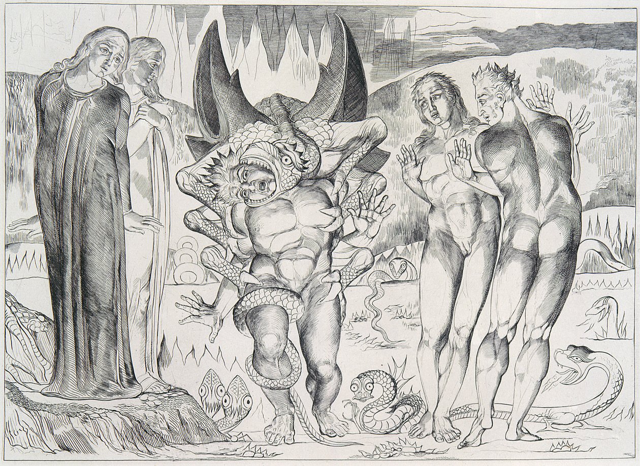 Blakes illustrationer af Dante af William Blake