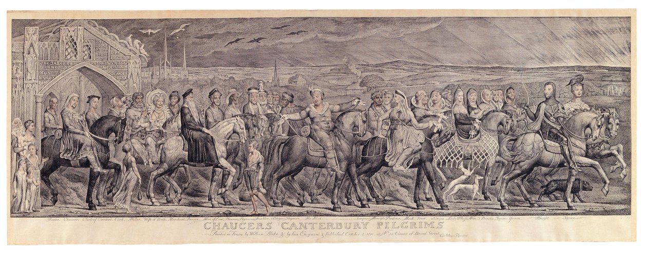 Chaucers Canterbury pilgrimme af William Blake