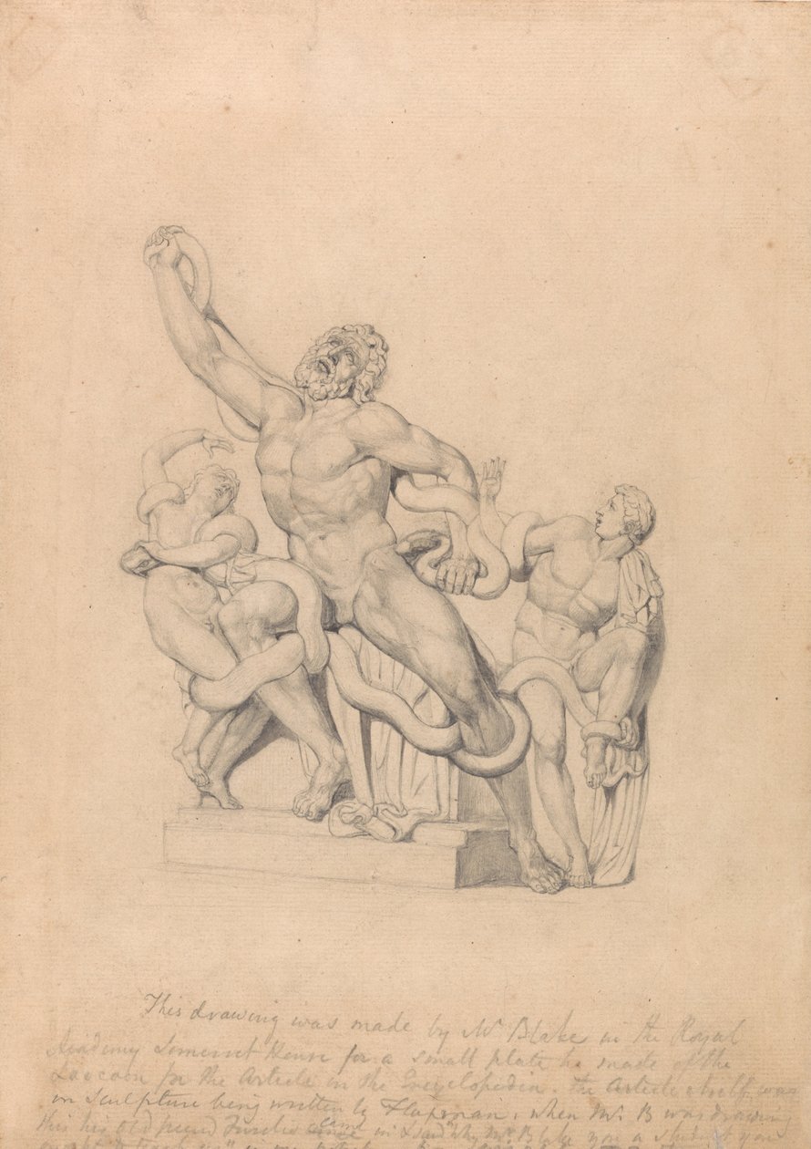 Kopi af Laocoön, til Reess Cyclopædia af William Blake