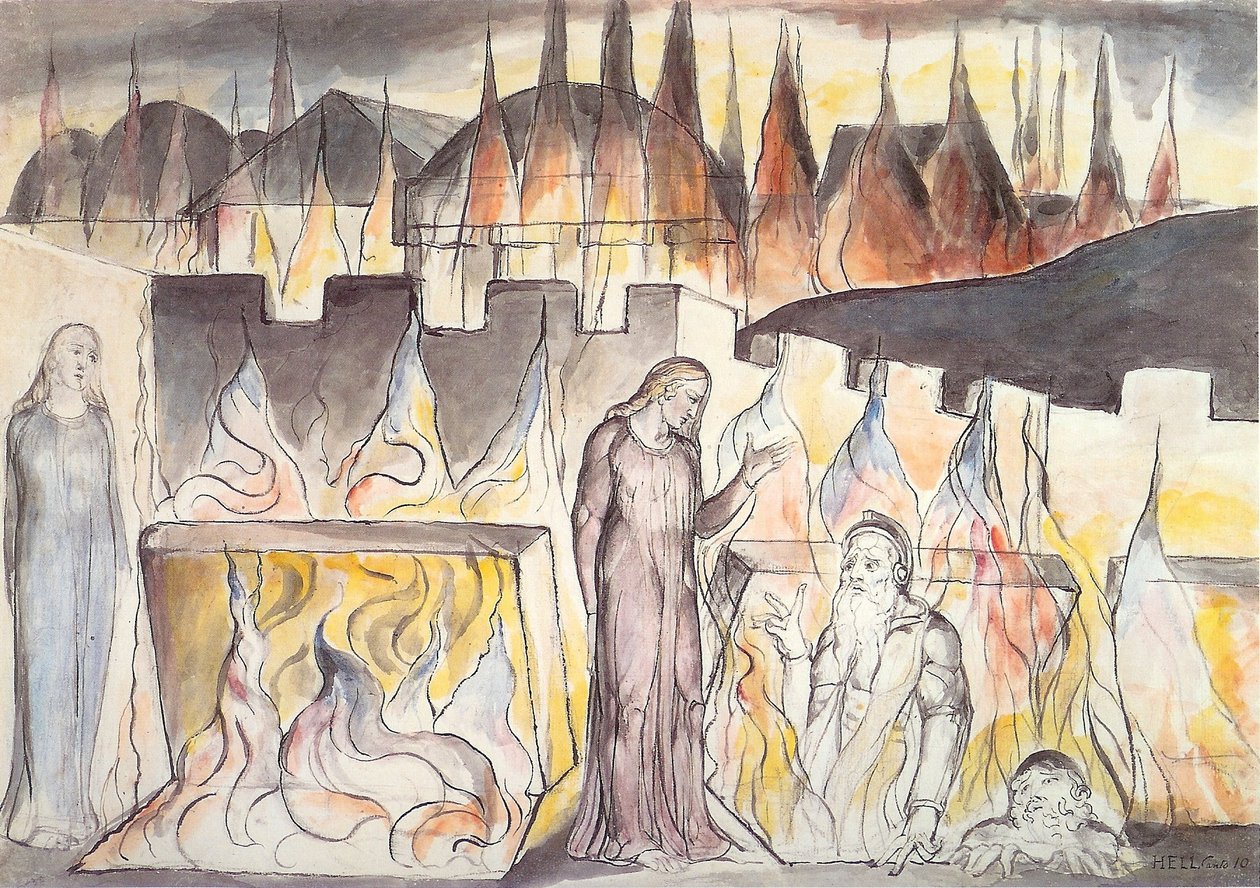 Dante Helvede af William Blake