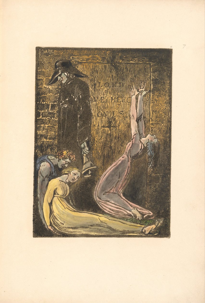 Europa. En profeti, plade 13 Bentley 10 af William Blake