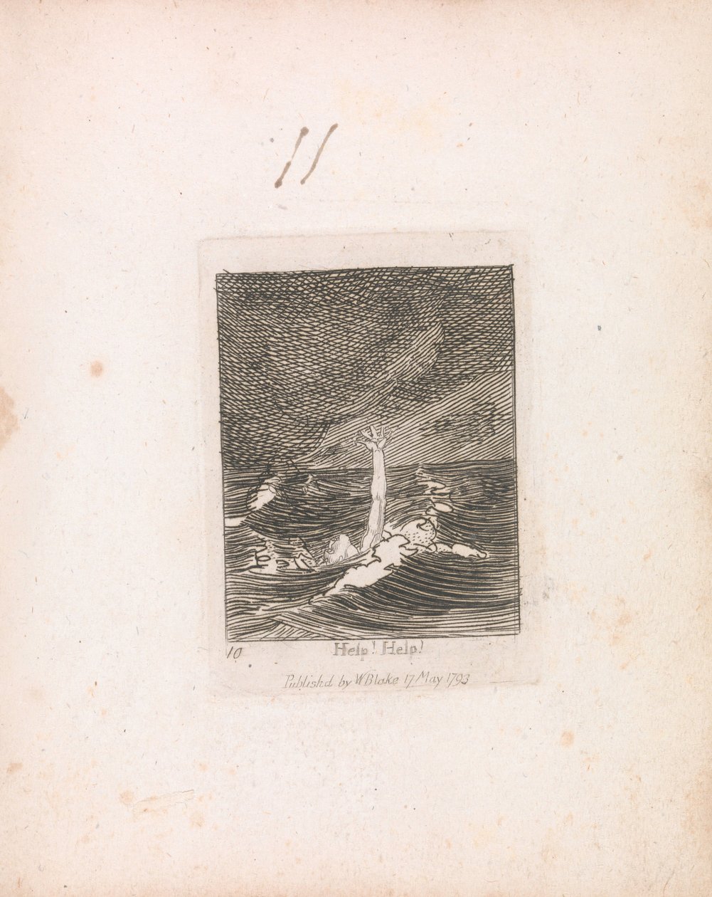 For børn. Paradisets porte, plade 12, Hjælp! Hjælp! af William Blake