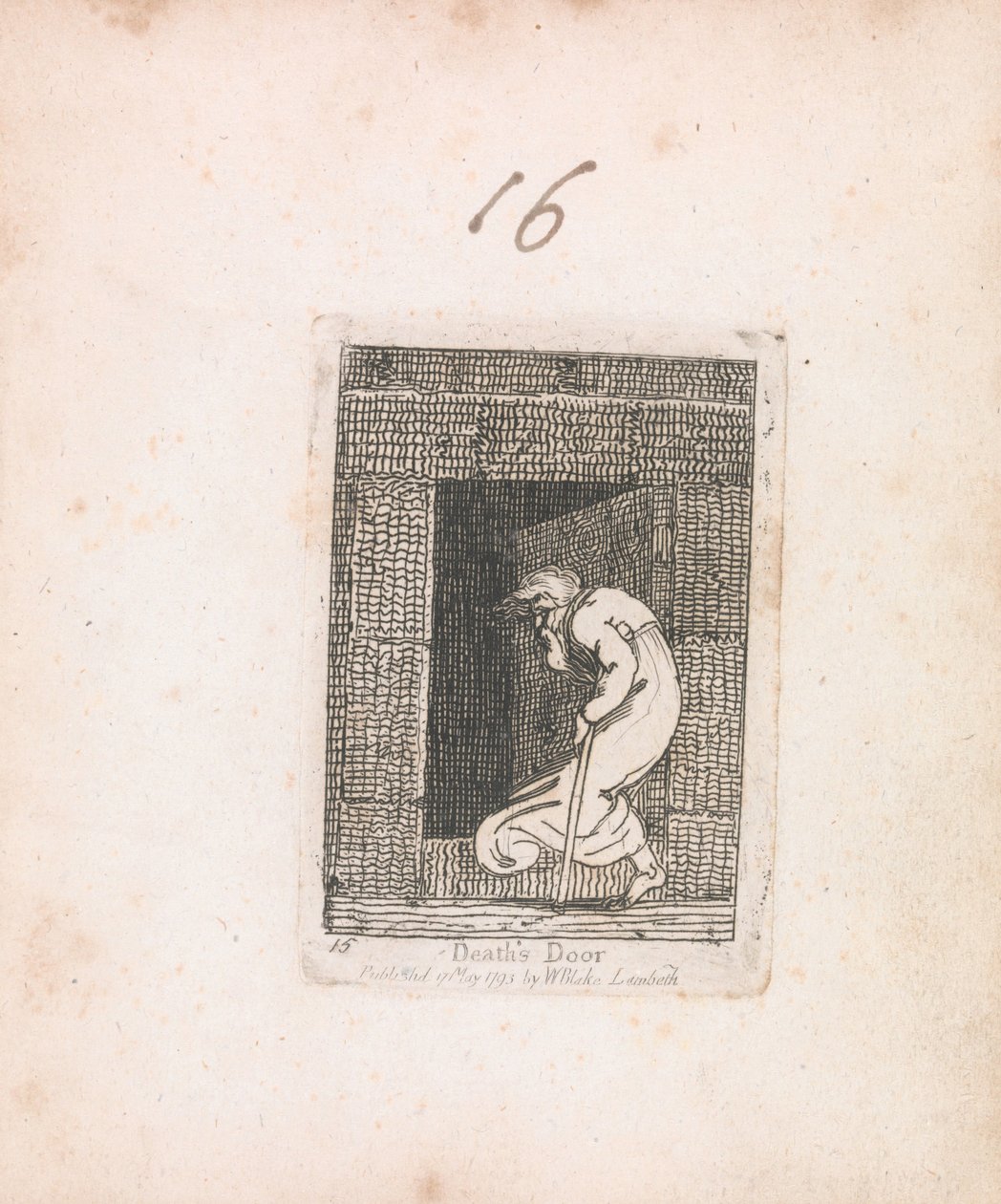 For børn. Paradisets porte, plade 17, Deaths Door af William Blake