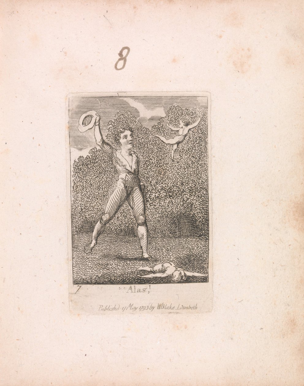 For børn. Paradisets porte, plade 9, ak! af William Blake