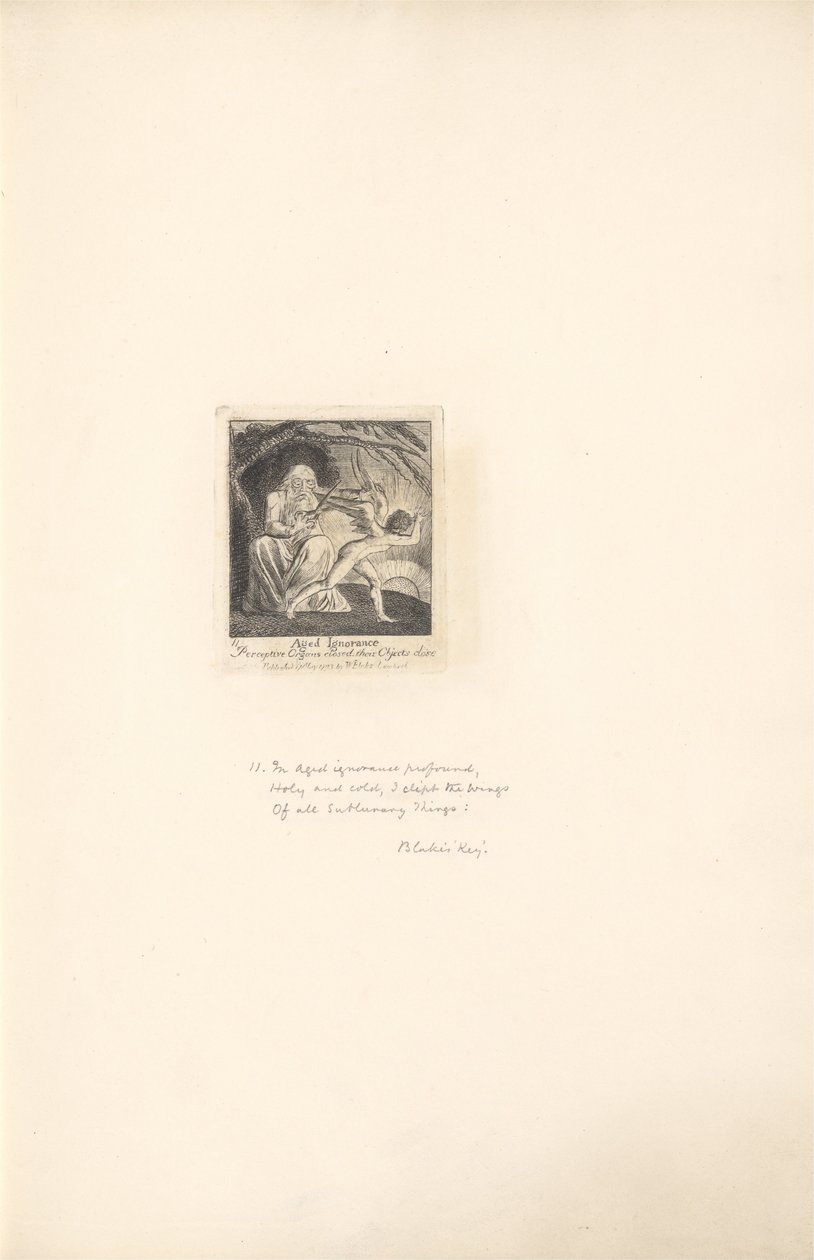 For kønnene- Paradisets porte, plade 13, alderen uvidenhed af William Blake