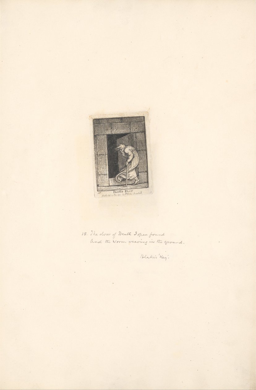 For kønnene- Paradisets porte, plade 17, Deaths Door af William Blake