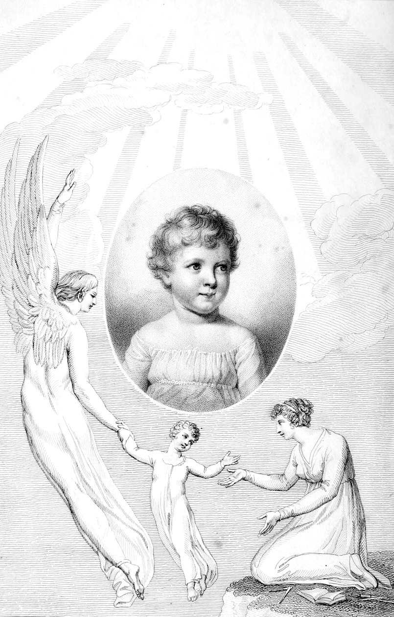 Forside til A Fathers erindringer om sit barn af William Blake