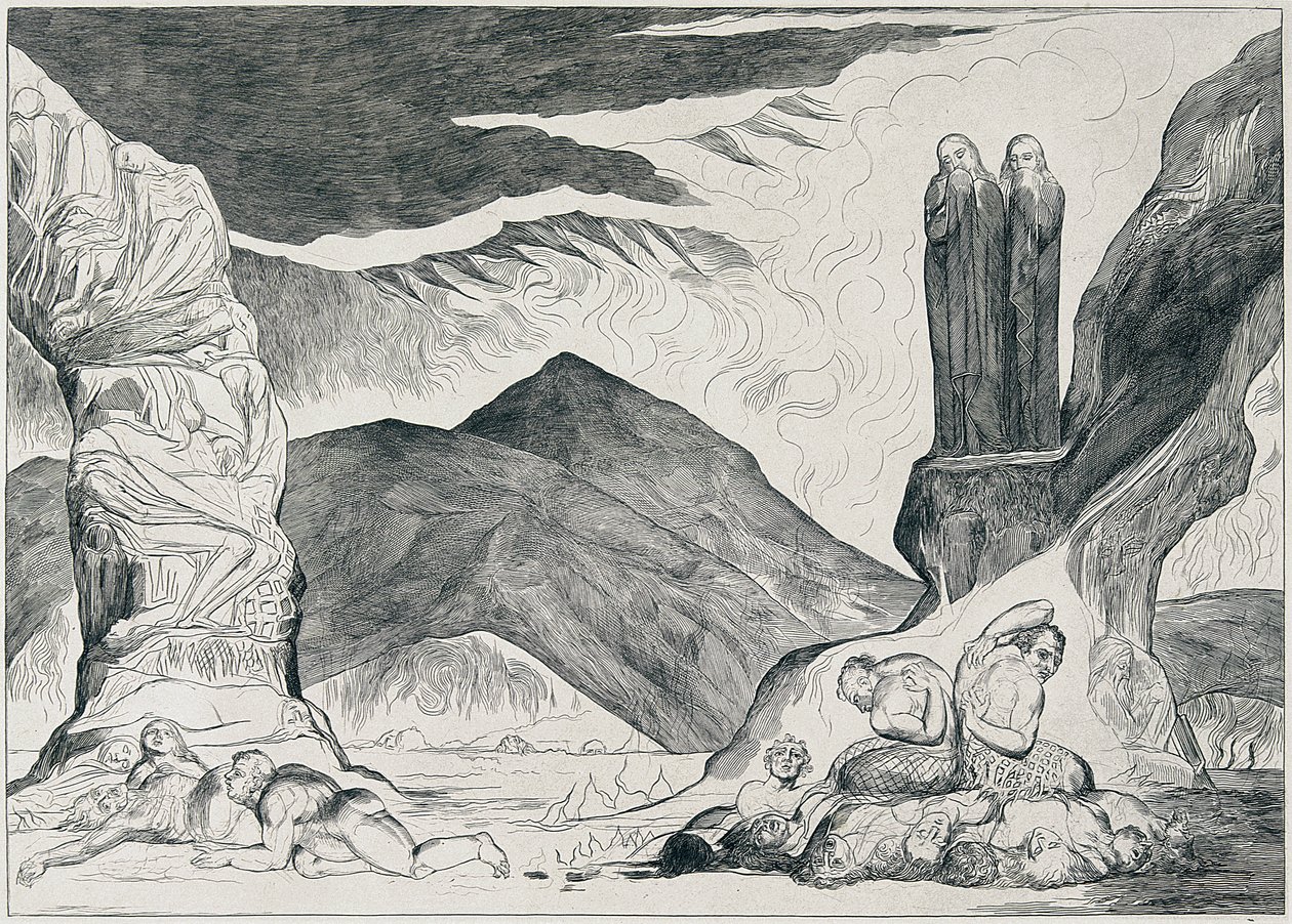Illustrationer af Dante af William Blake
