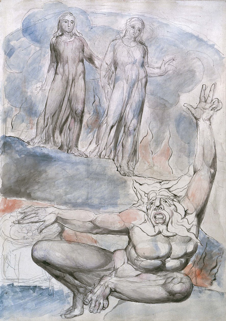 Illustrationer til Dantes Divine af William Blake
