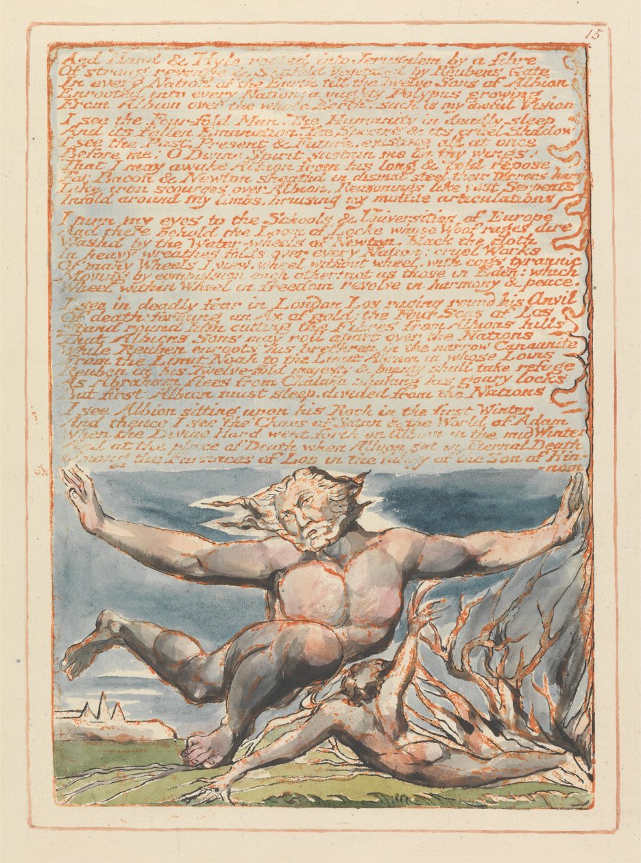 Jerusalem, Plate 15, And Hand und Hyle .... af William Blake