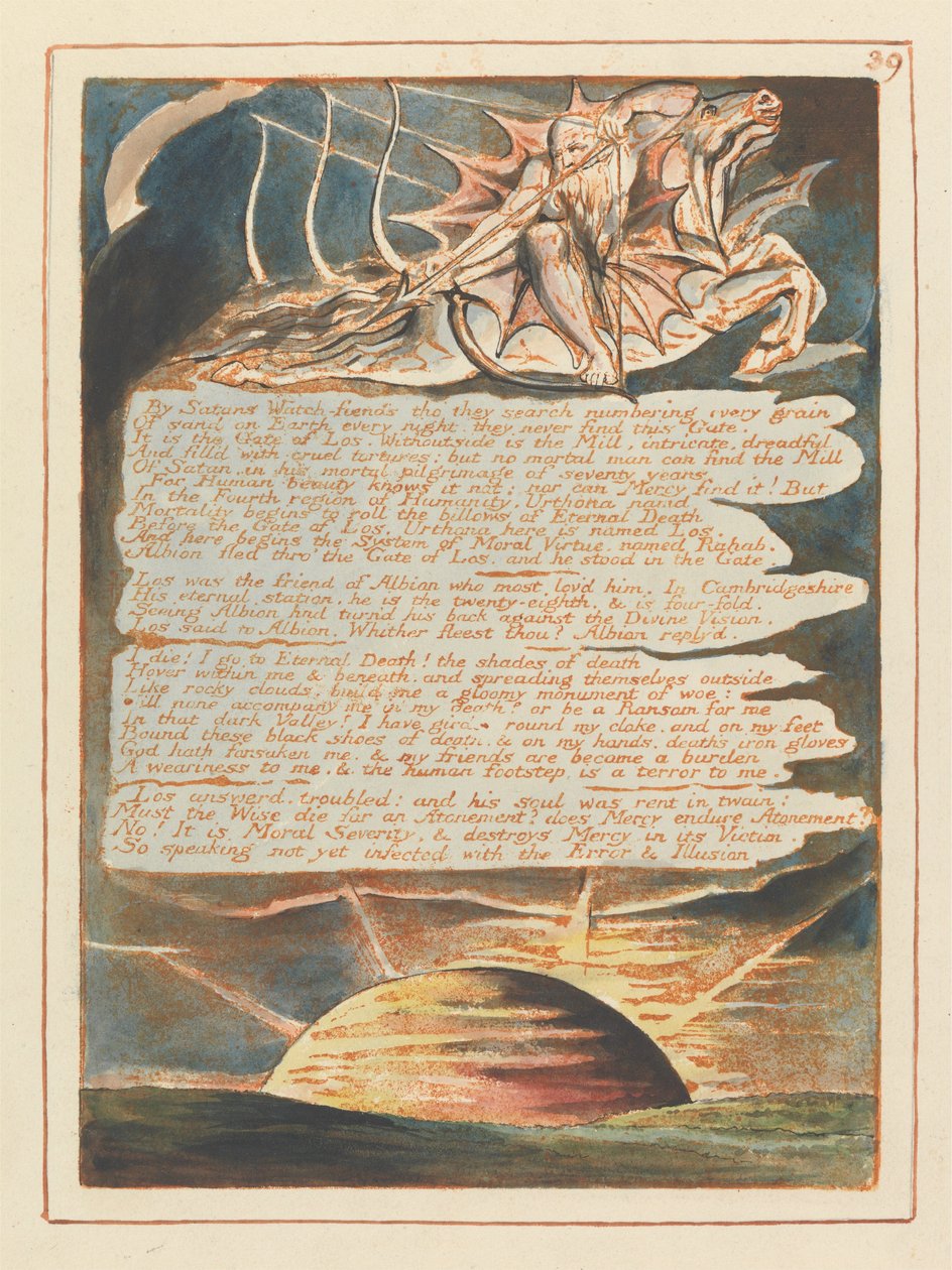 Jerusalem, plade 39, af William Blake