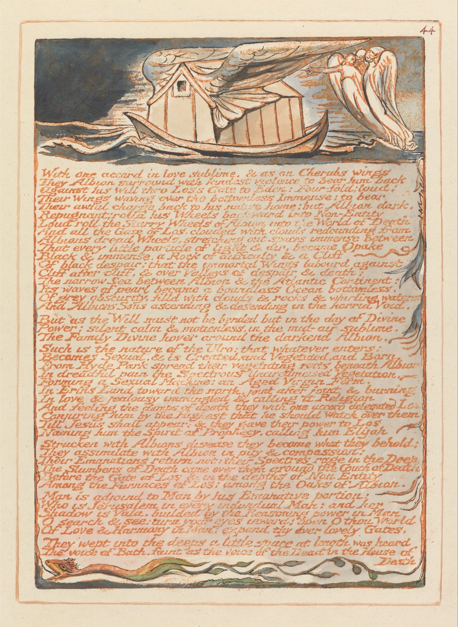 Jerusalem, plade 44, af William Blake
