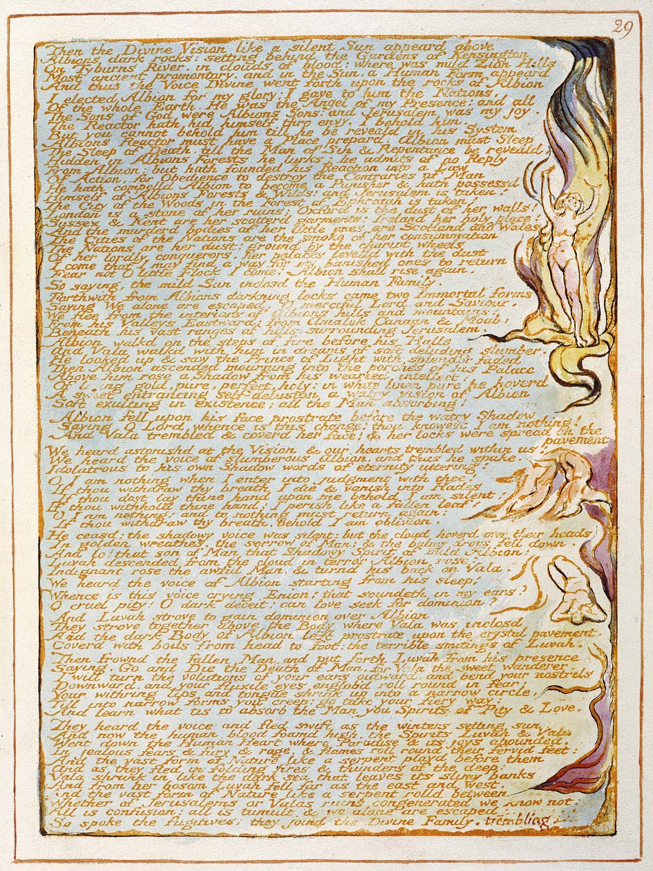 Jerusalem Emanation of the Giant Albion af William Blake