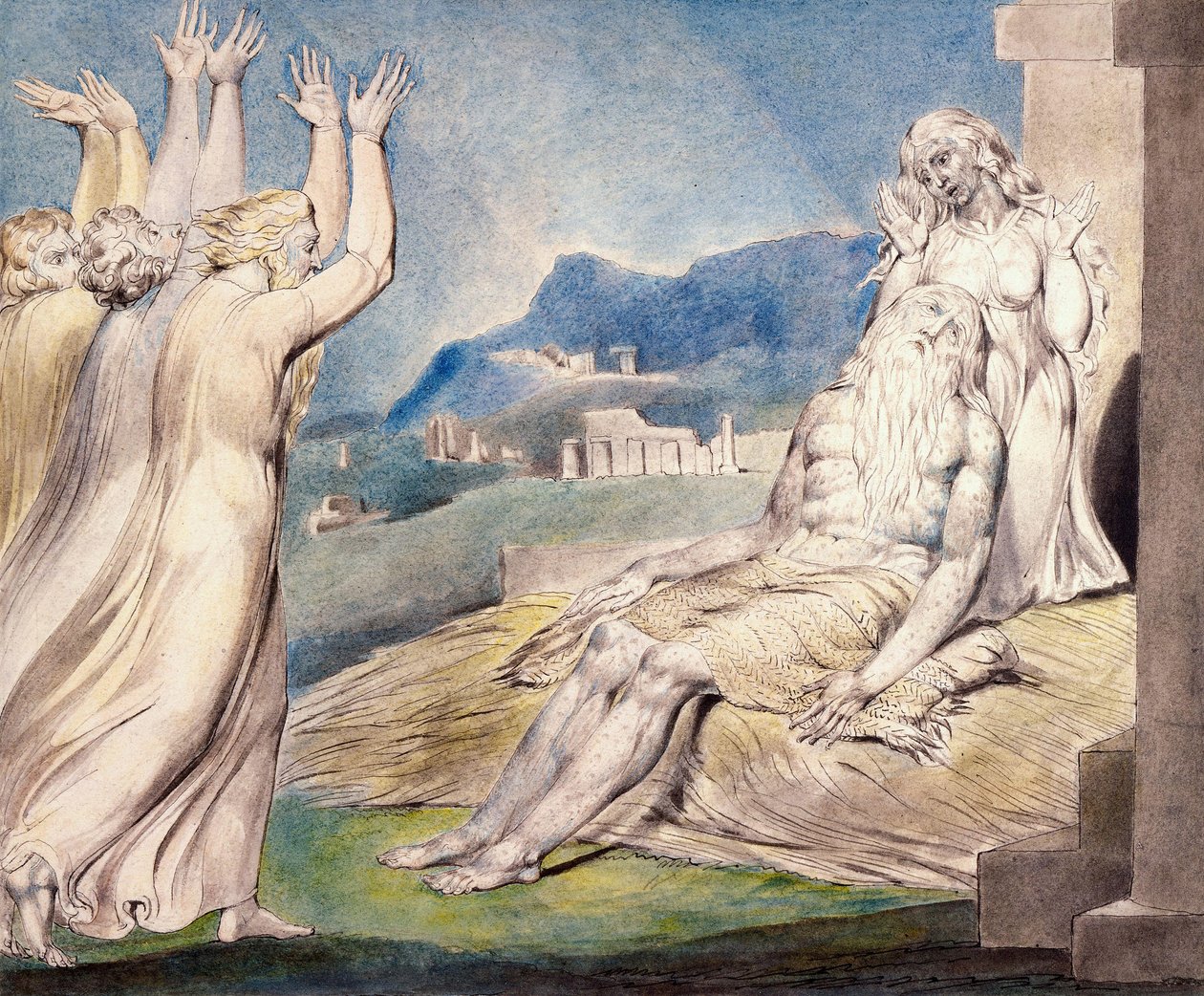 Job Trøstere af William Blake