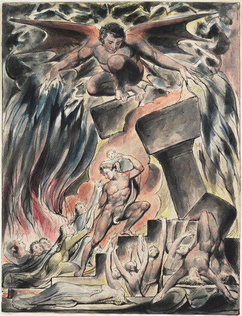 Jobs onde drømme af William Blake