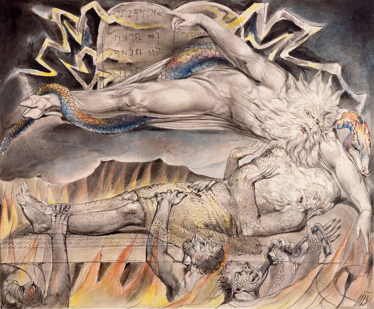 Jobs onde drømme af William Blake