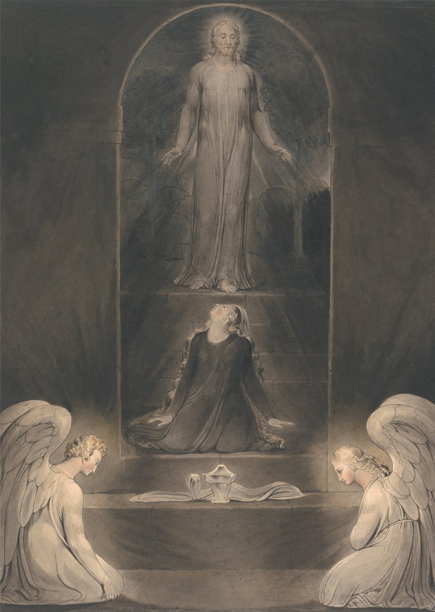 Mary Magdalen ved graven af William Blake