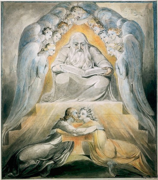 Barmhjertighed og sandhed mødes sammen af William Blake
