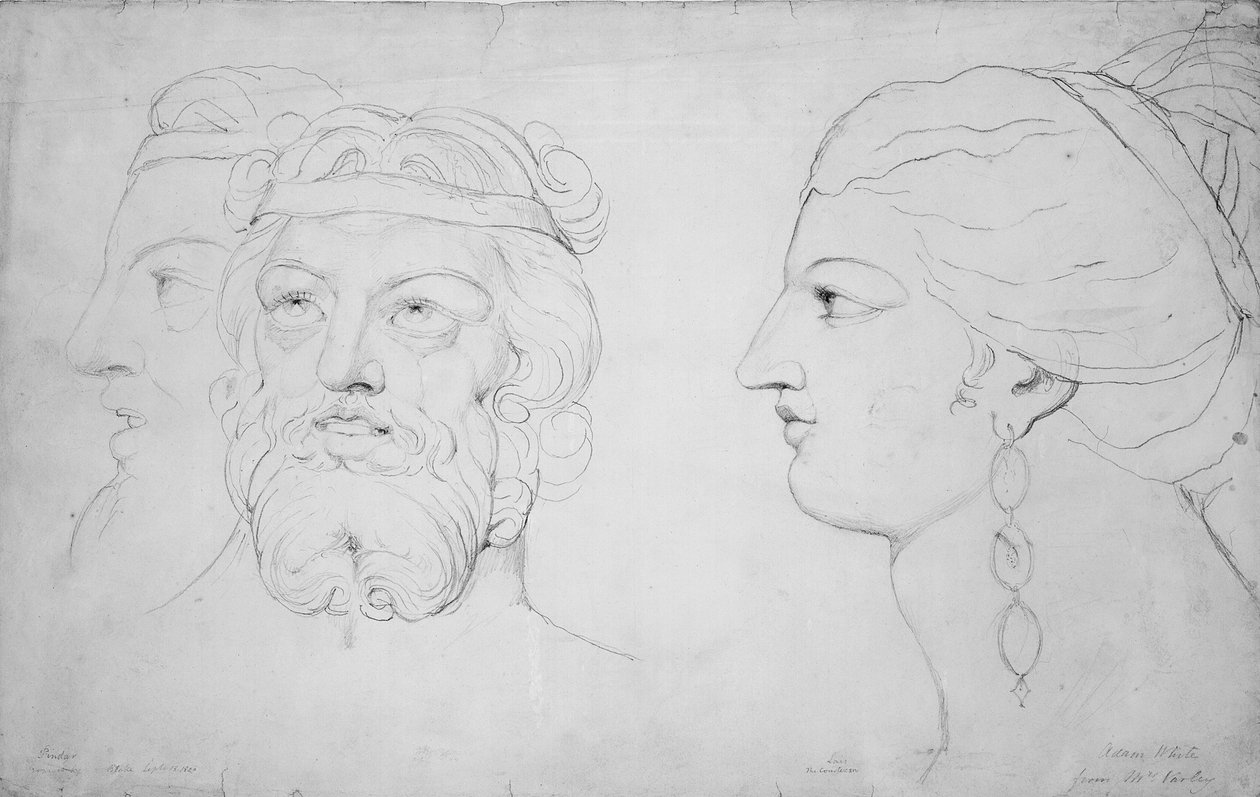 Pindar og Lacy, 1820 af William Blake
