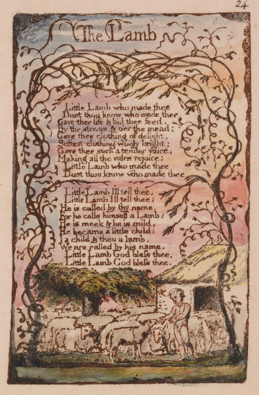Sange om uskyld og erfaring, plade 24, af William Blake
