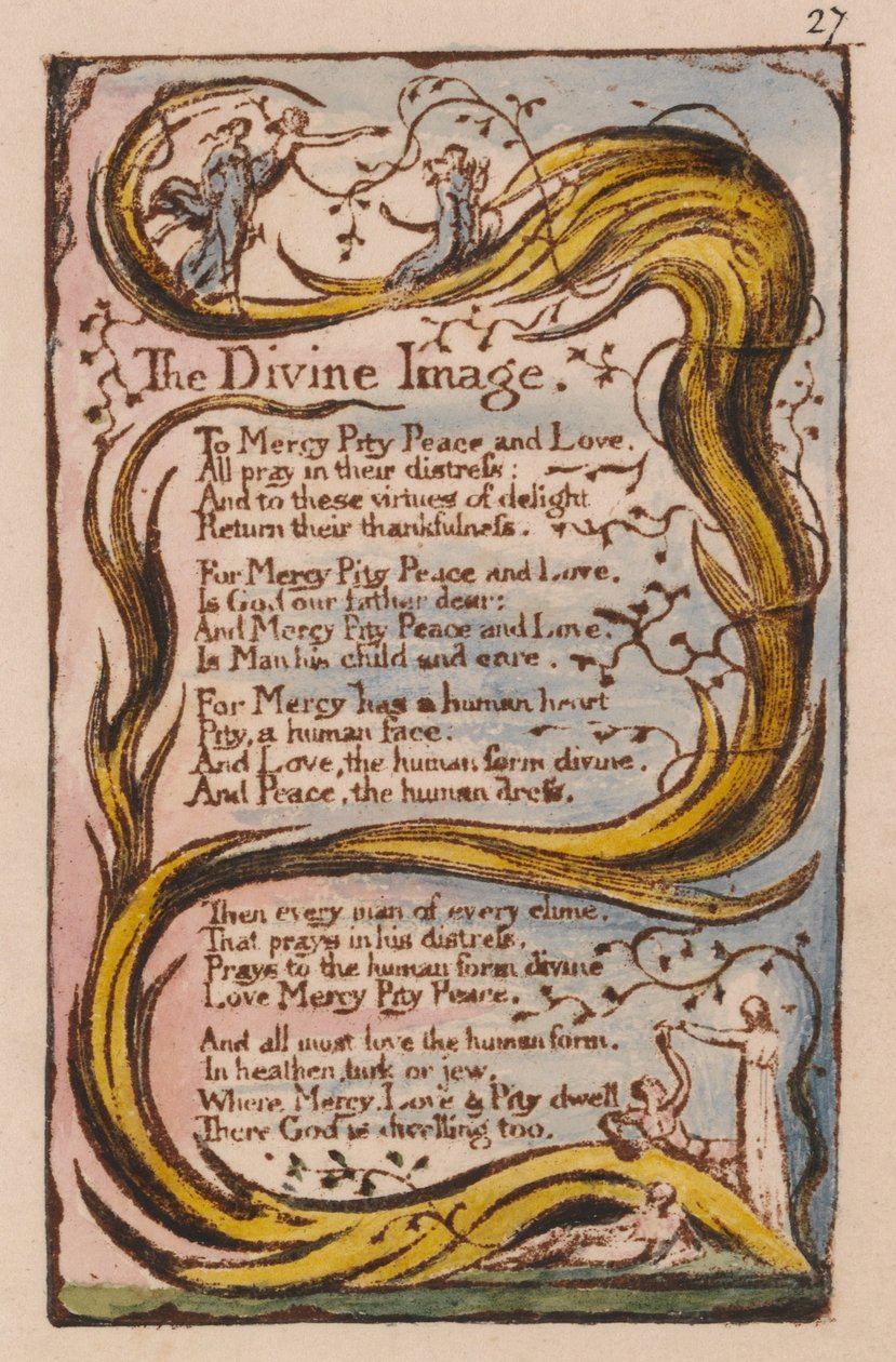 Sange om uskyld og erfaring, plade 27, The Divine Image (Bentley 18) af William Blake