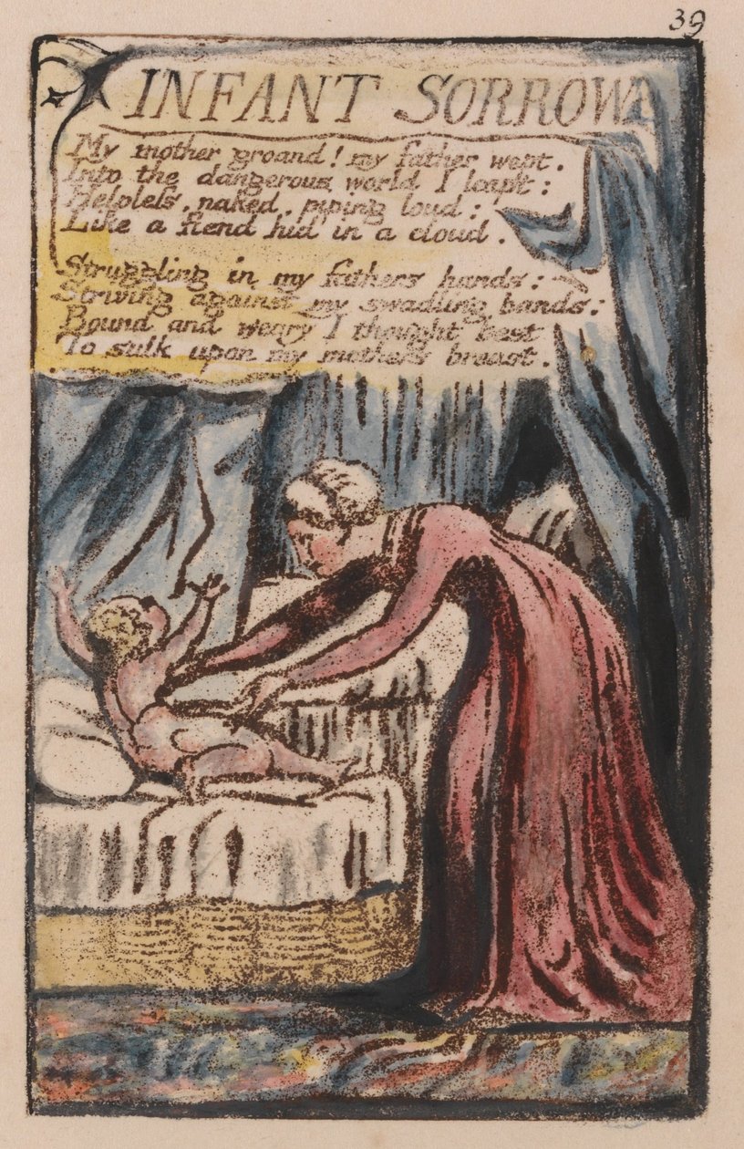 Sange om uskylden og erfaringen, plade 39, Barnesorg (Bentley 48) af William Blake