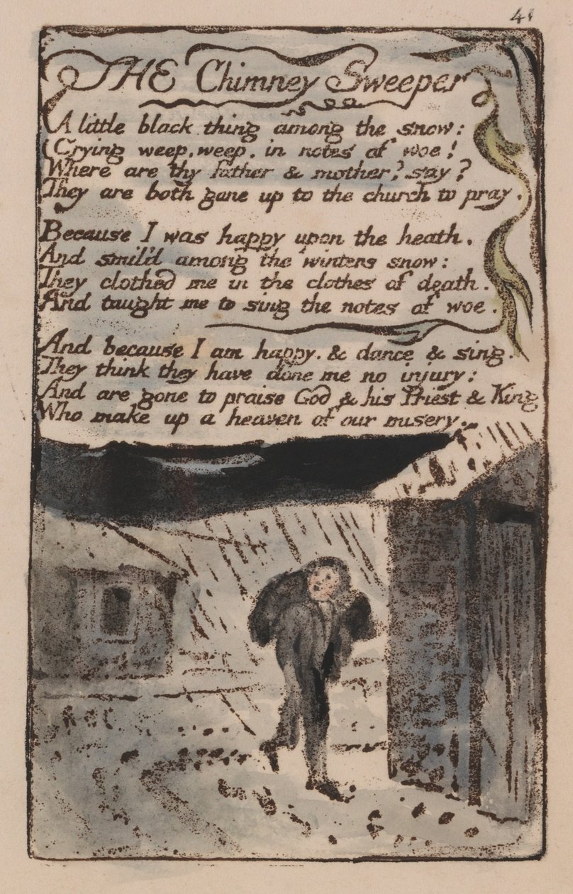 Sange om uskyld og erfaring, plade 41, af William Blake