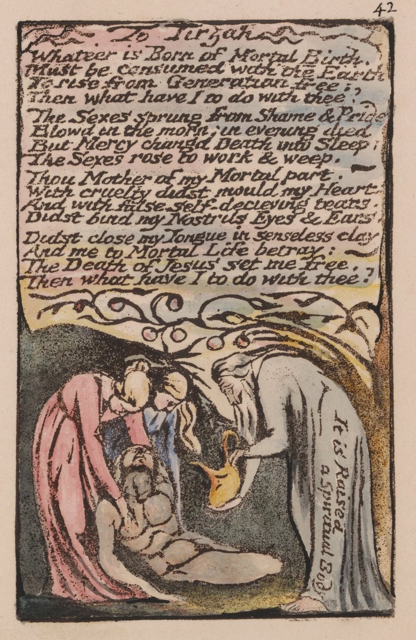Sange om uskyld og erfaring, plade 42, af William Blake
