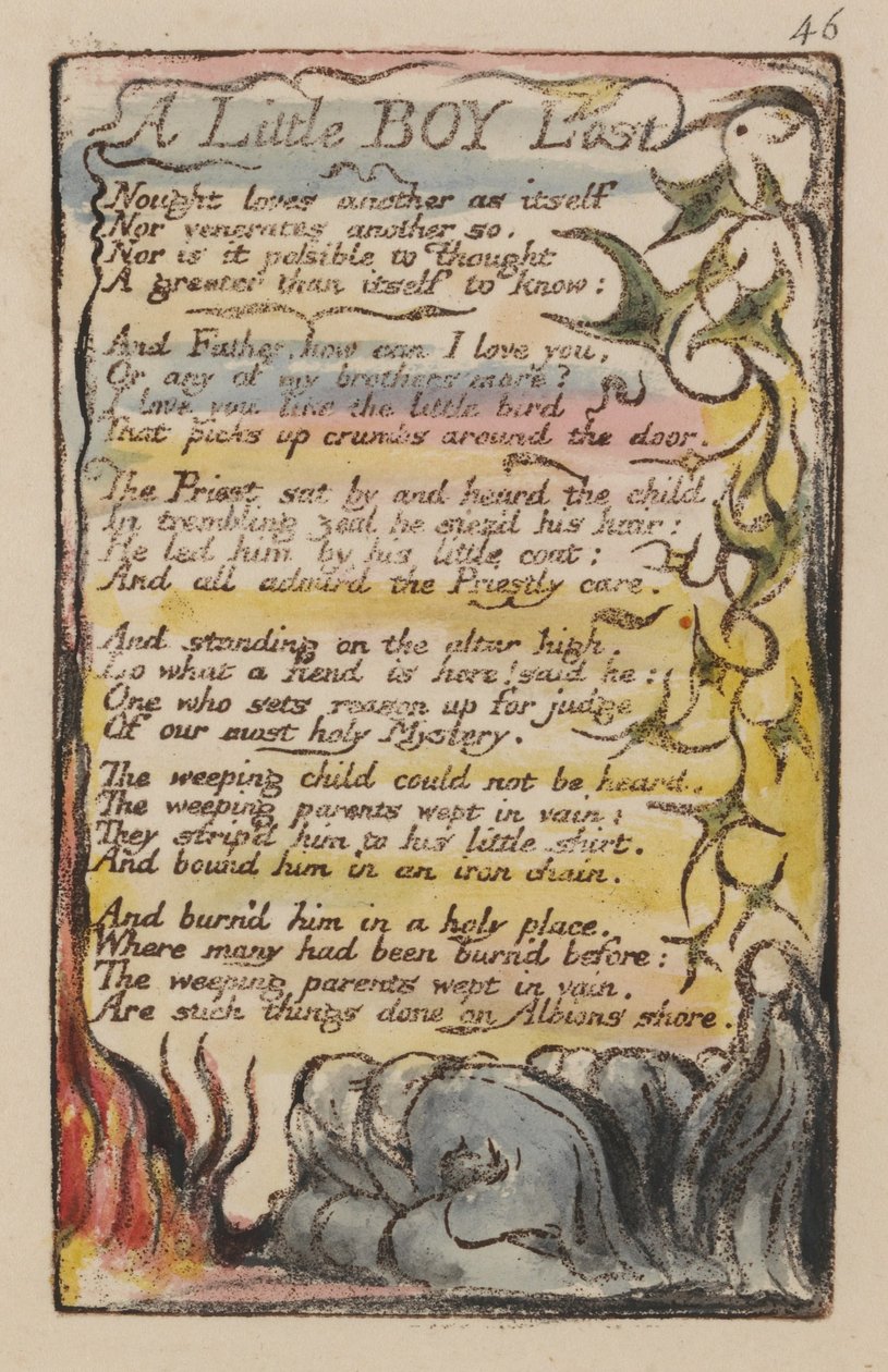 Sange om uskyld og erfaring, plade 46, af William Blake
