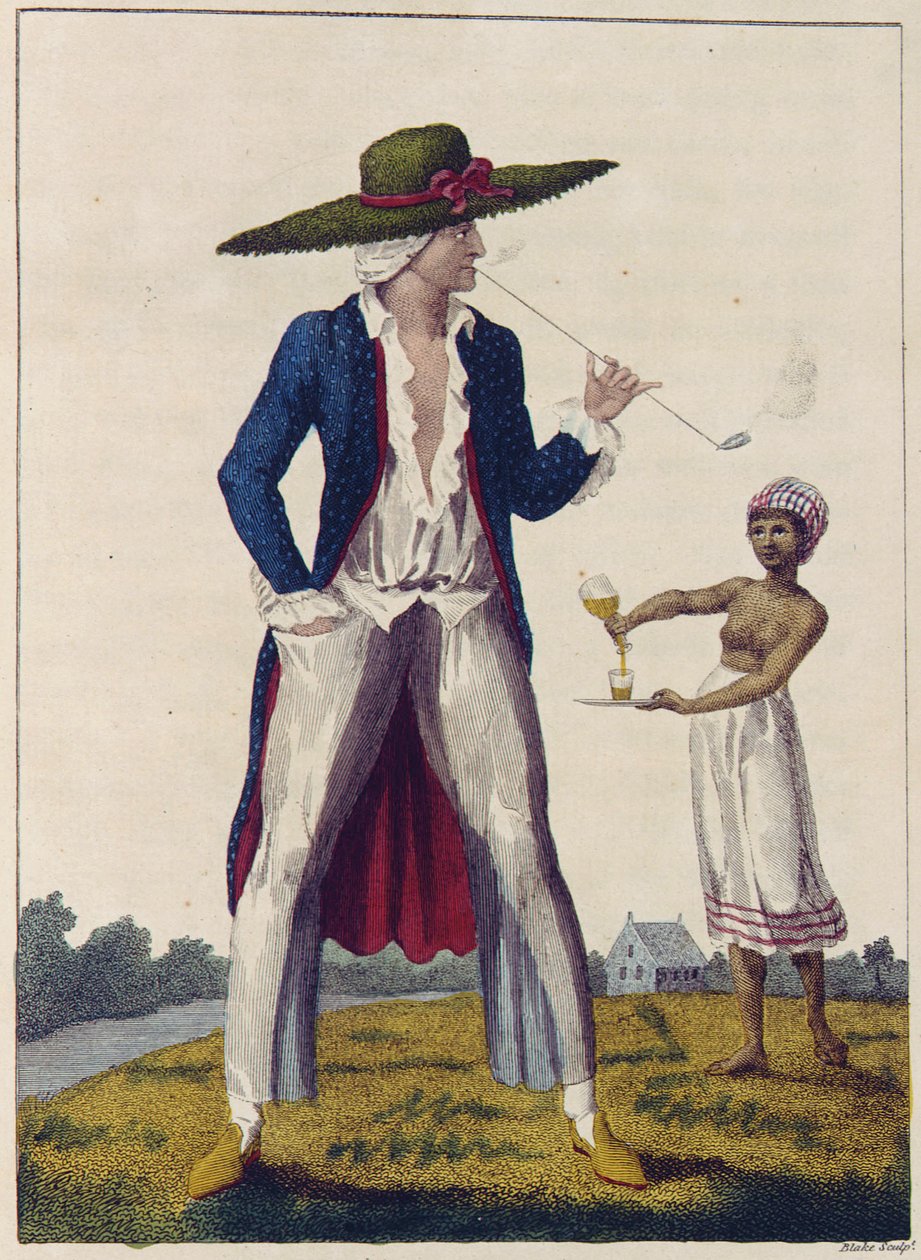 Surinam-planteavler i sin morgenkjole af William Blake
