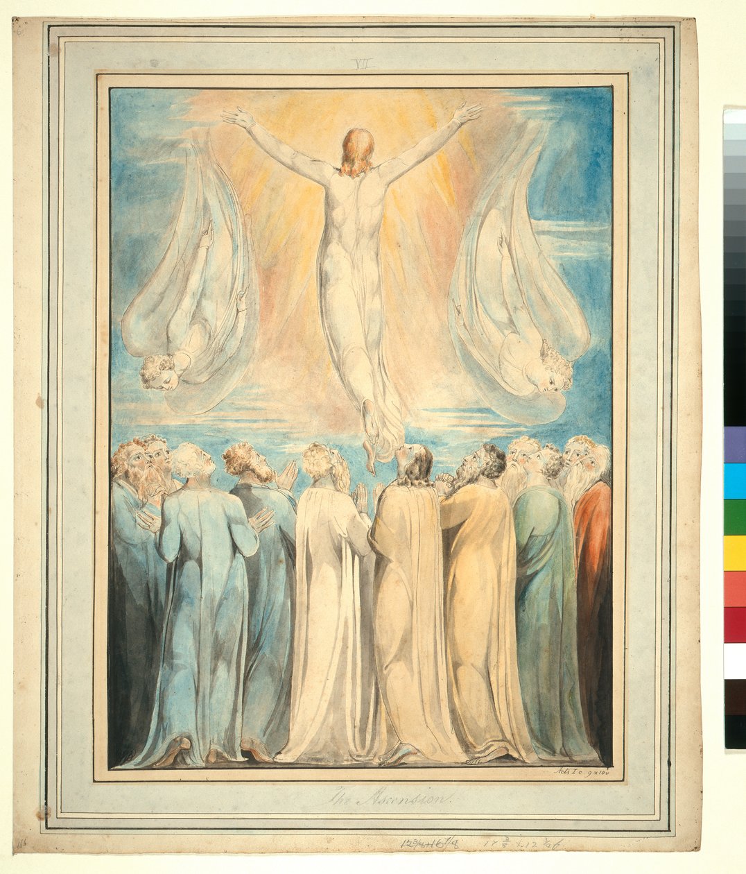 The Ascension, ca. 1805-6 (pen, blyant, indisk blæk og wc) af William Blake