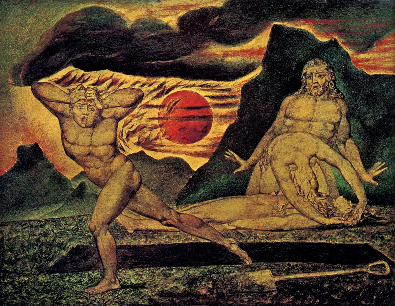 Abels krop fundet af Adam og Eva af William Blake