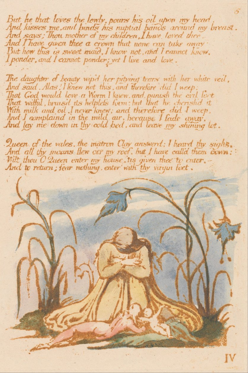 Thels Bog, Plade 7, af William Blake