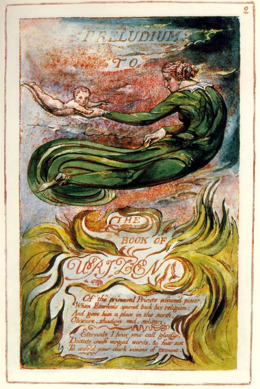 The Book of Urizen, plade 2, 1794 af William Blake