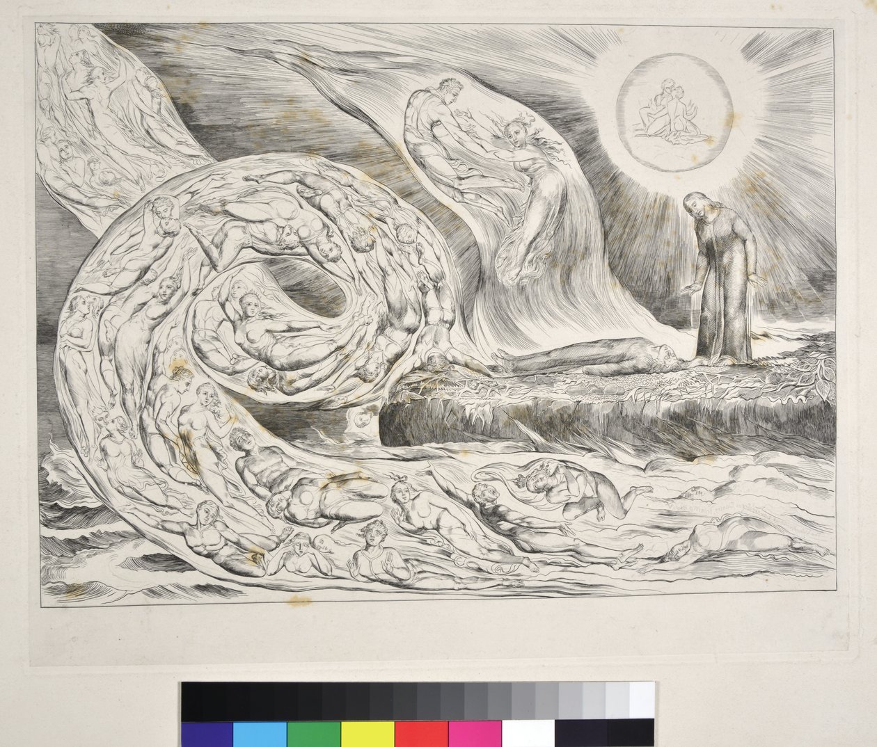The Circle of the Lustful: Paolo og Francesca Inferno V, illustration til 