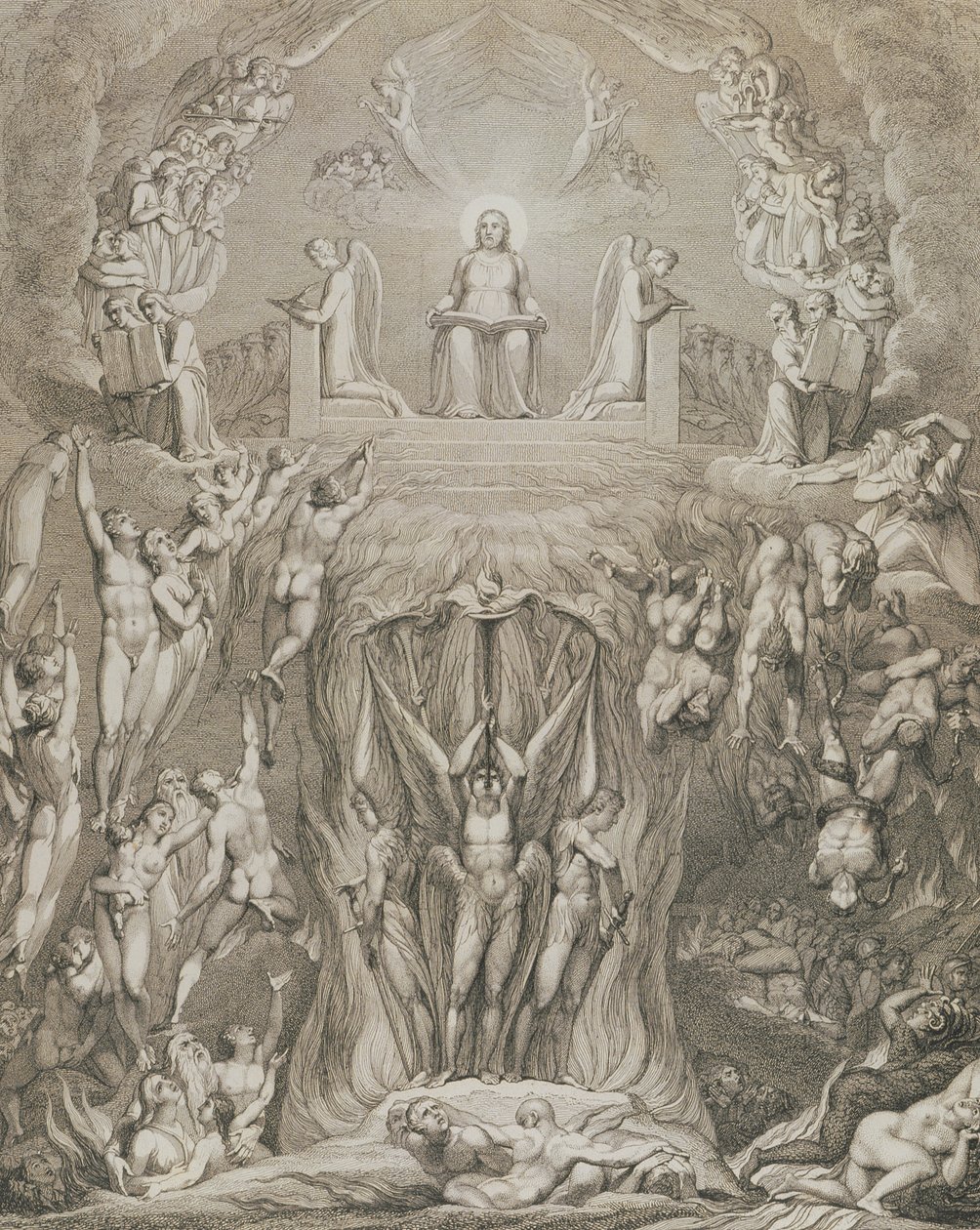 Dommedag, pl.9, fra "The Grave, A Poem" af William Blake (1757-1827), graveret af Luigi Schiavonetti (1765-1810), 1808 af William Blake
