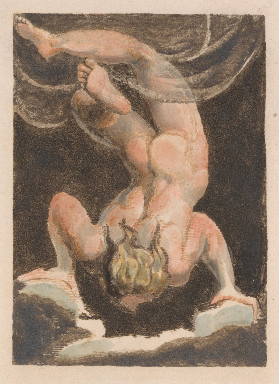 Den første bog af Urizen, plade 15 (Bentley 14) af William Blake