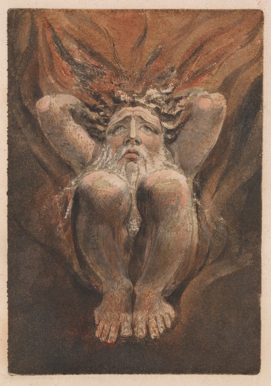 Den første bog af Urizen, plade 21 (Bentley 16) af William Blake