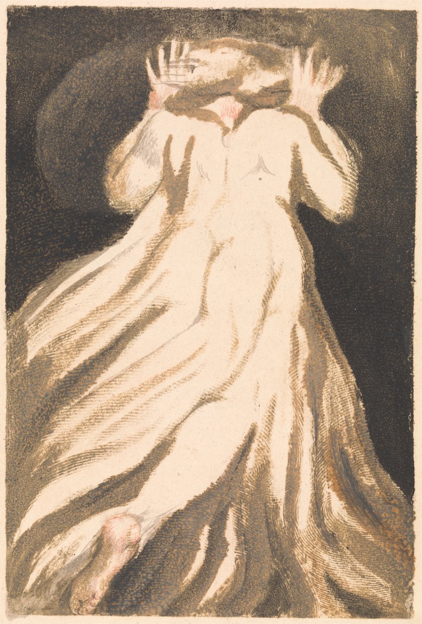 Den første bog af Urizen, plade 21 (Bentley 27) af William Blake