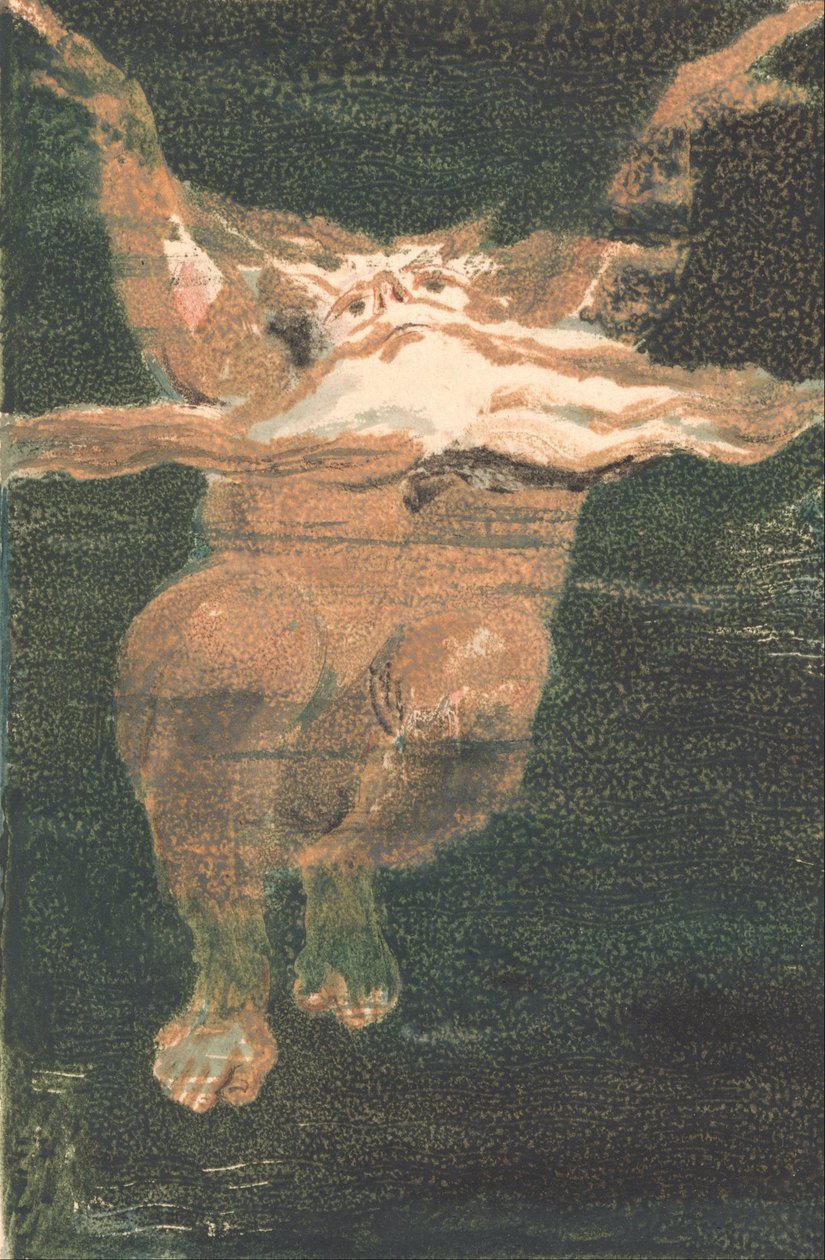 Den første bog af Urizen, plade 5 (Bentley 12) af William Blake