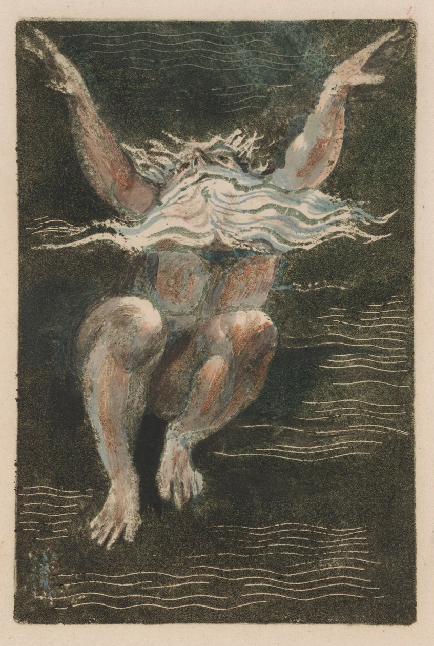 Den første bog af Urizen, plade 7 (Bentley 12) af William Blake