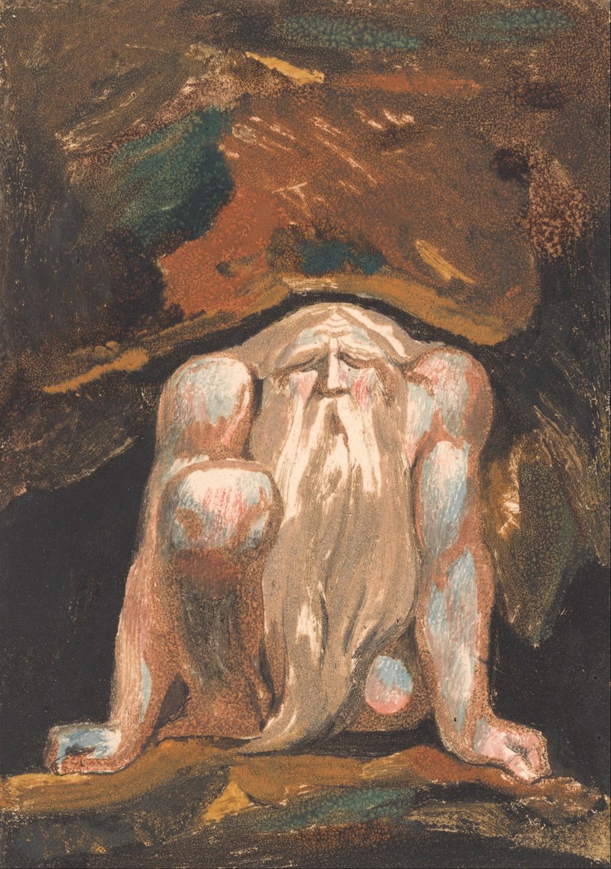 Den første bog af Urizen, plade 8 (Bentley 9) af William Blake