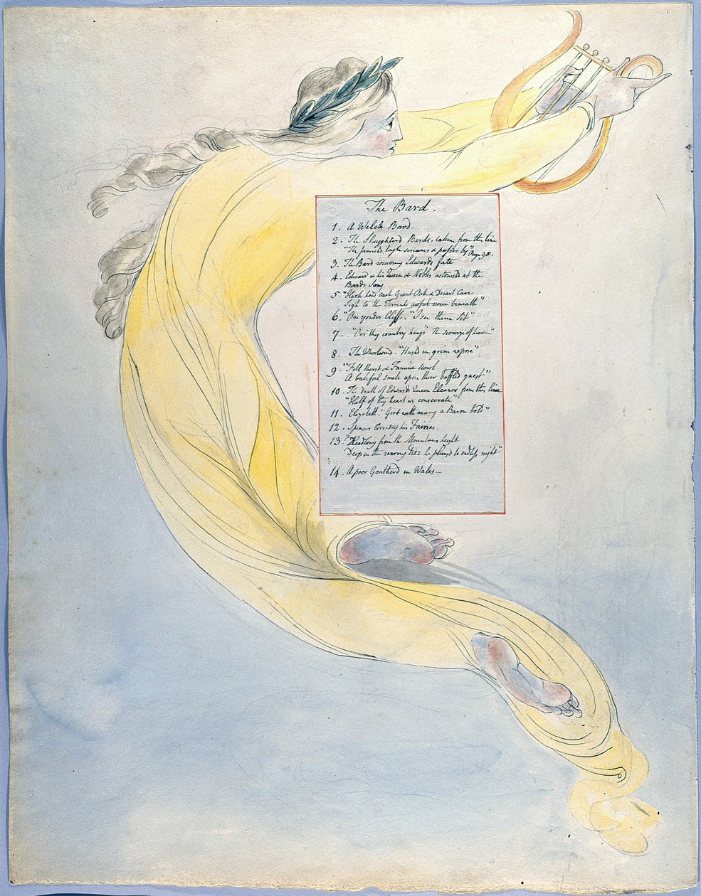 Thomas Greys digte, Design 52 Poesys fremgang af William Blake
