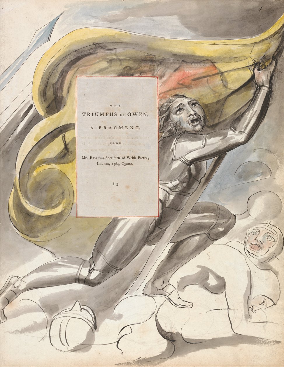Thomas Greys digte, Design 87, Owen Triumphs. af William Blake
