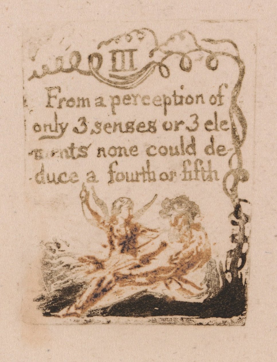 Der er ingen naturlig religion, plade 5, III Fra en opfattelse. . . . (Bentley a6) af William Blake
