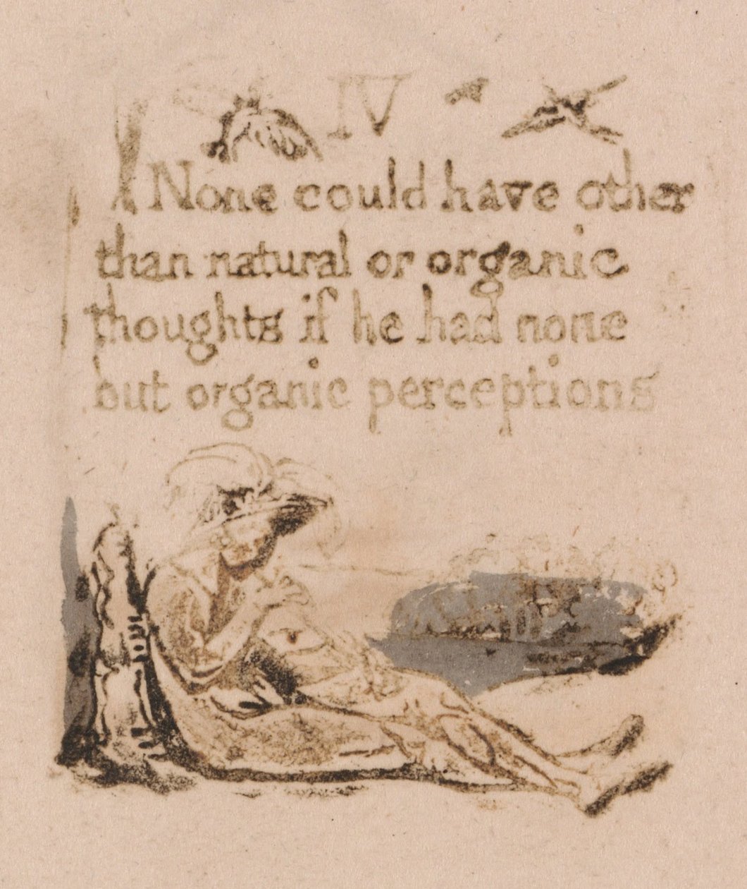 Der er ingen naturlig religion, Plate 6, IV Ingen kunne have. . . . (Bentley a7) af William Blake