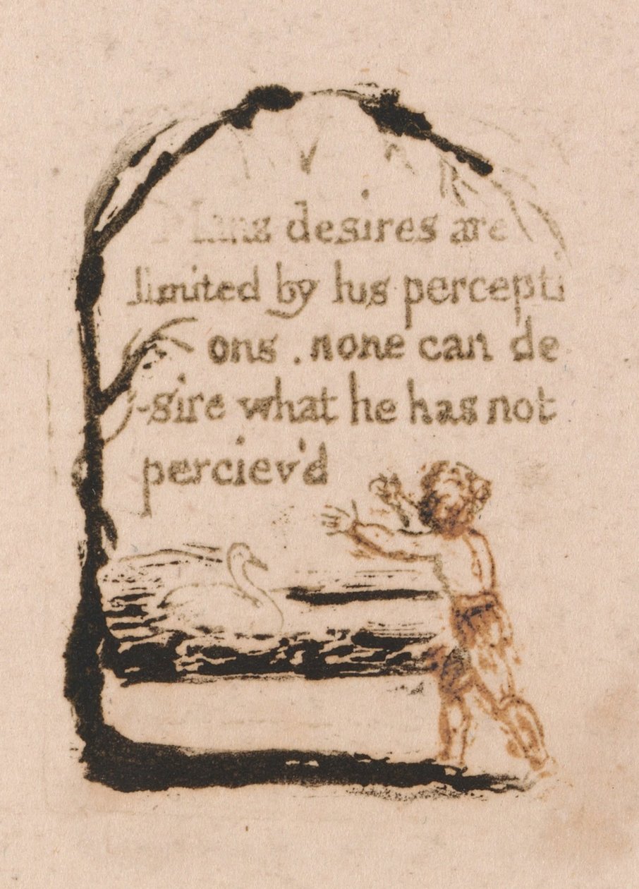 Der er ingen naturlig religion, plade 7, af William Blake