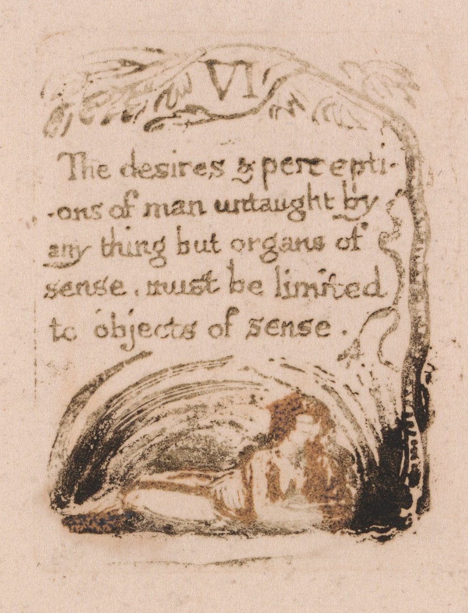 Der er ingen naturlig religion, plade 8, VI Ønskerne og opfattelserne. . . . (Bentley a9) af William Blake